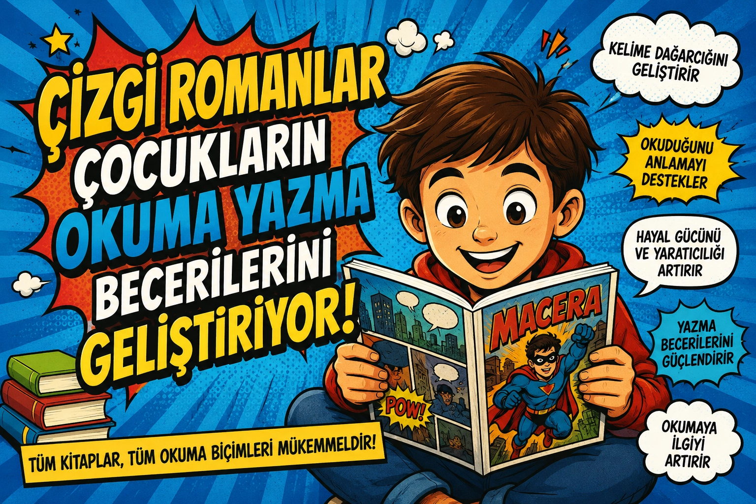 Çizgi Romanlar Çocukların Okuma ve Yazma Becerilerini Geliştiriyor