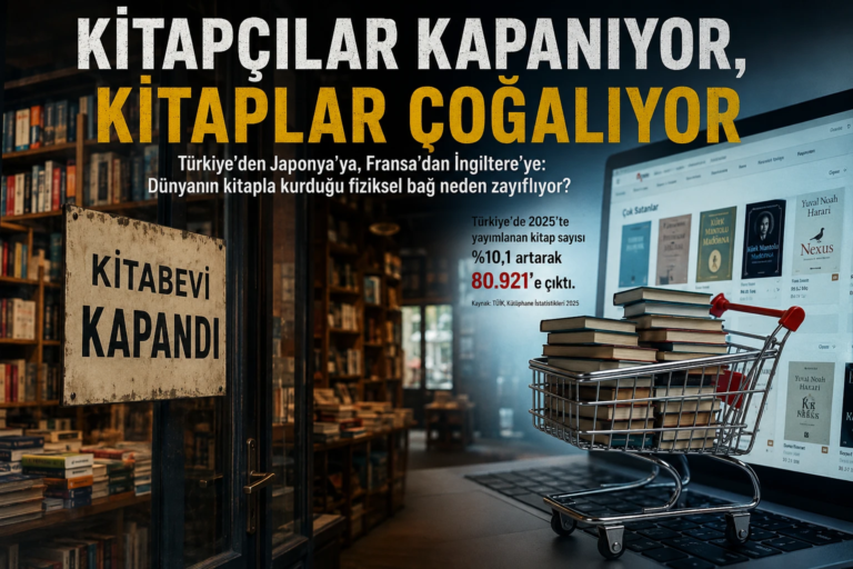 KİTABEVLERİ KAPANIYOR, KİTAPLAR ÇOĞALIYOR